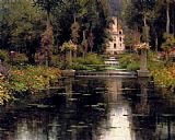 Louis Aston Knight View Of A Chateaux painting